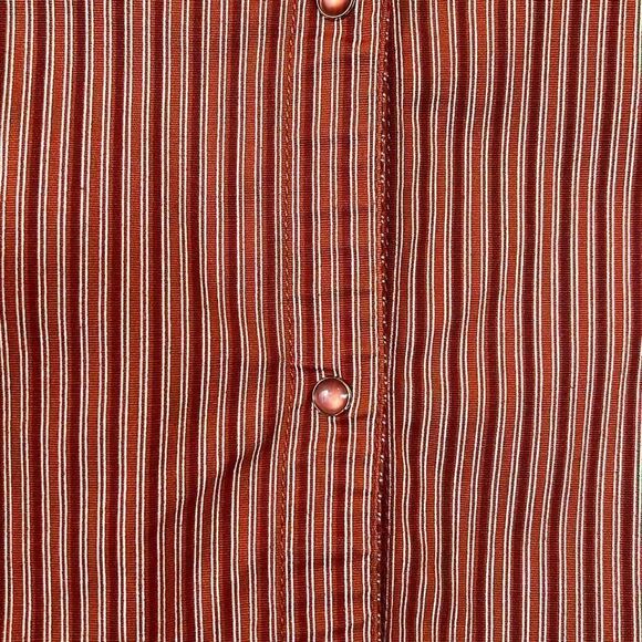 Juliet Striped Vintage Retro Johnny Collar 3/4 Sleeve Button Down - Picture 9 of 9